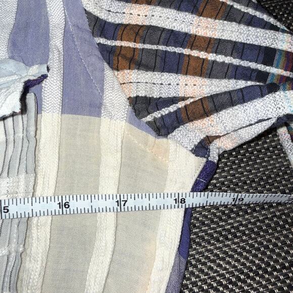 Robert Graham Multi Color Mixed Patterns Cotton Western Long Sleeve Shirt - Picture 5 of 6